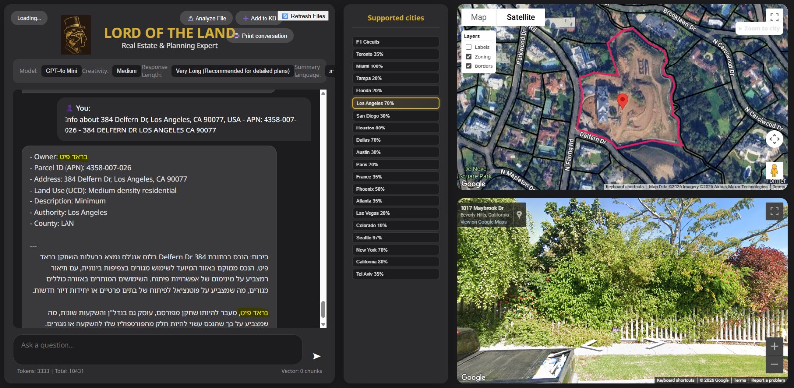 3D property view